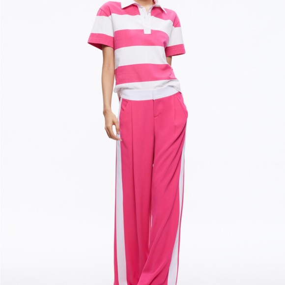 Alice and Olivia boxy polo tee, size L.  Worn once and laundered. - Picture 9 of 10